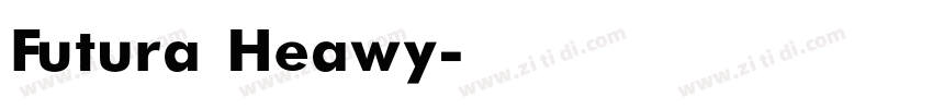 Futura Heawy字体转换